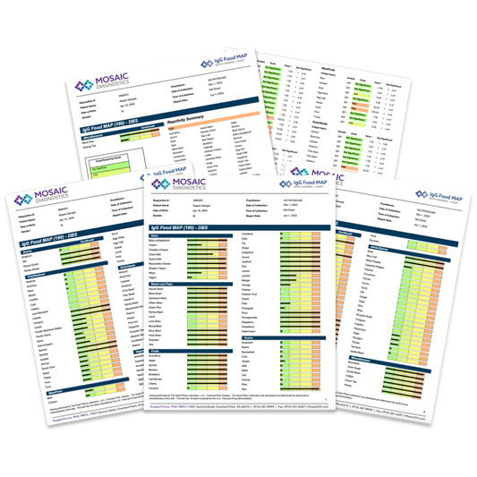 IgG Food Sensitivity Test (190 Foods) + Candida & Yeast | Blood Spot Kit