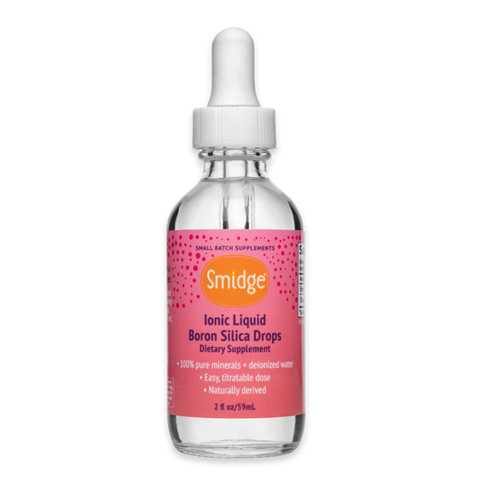 Ionic Liquid Boron Silica Drops – Bone, Joint, and Cognitive Support by Smidge (2 fl oz)