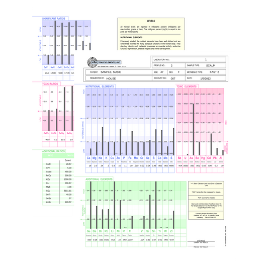 Hair Tissue Mineral Analysis Profile 3 | Re-Test for Monitoring Mineral Balance & Detox Progress